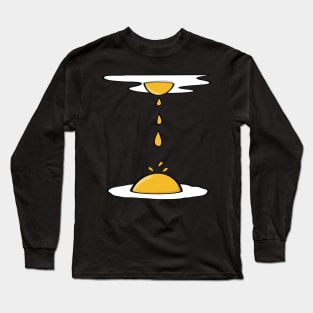 Runny and Drippy Sunny Side Up Egg Long Sleeve T-Shirt